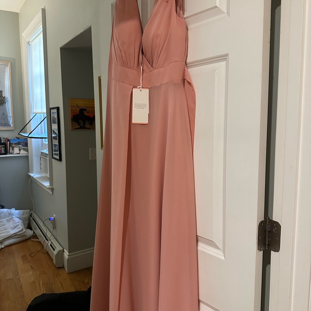 JJ’s House Blush Bridesmaid Dress